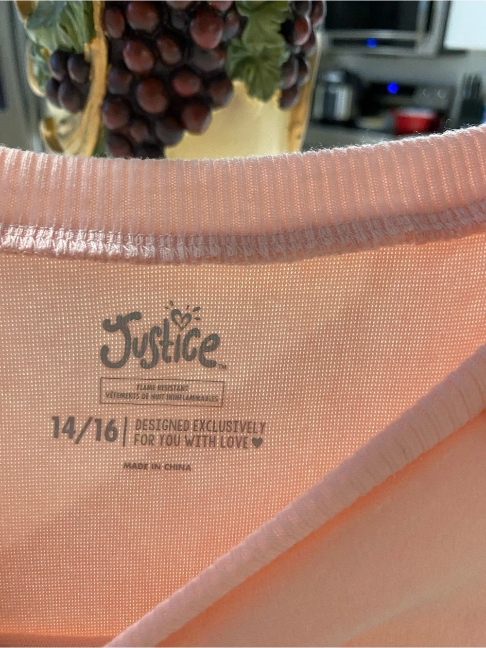 Justice Pink Sleepy Fox Sweatshirt